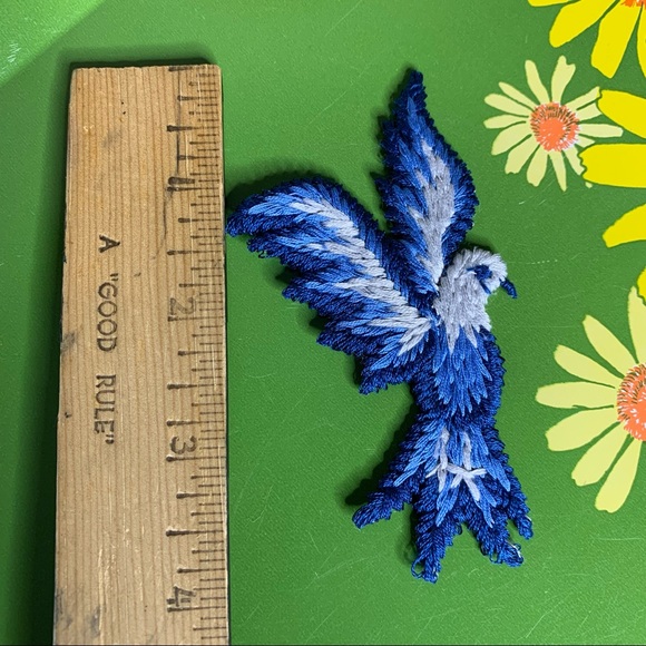 Embroidered Bird Patch - Picture 3 of 5